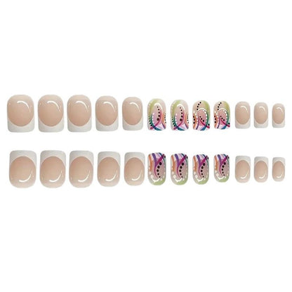 Artistic Geometric Nail Art Extensions Acalora