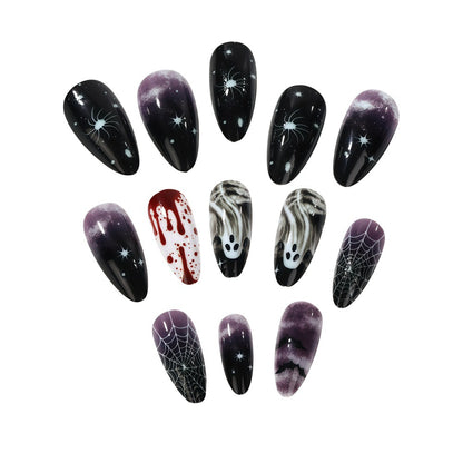 Artificial artificial nails with Halloween motifs Acalora