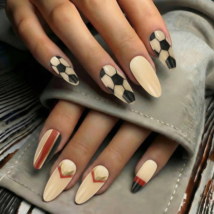 Creative Football Nail Art Acalora