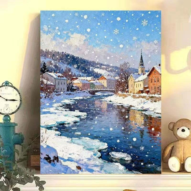 Winter Wonderland Landscape Canvas Art
