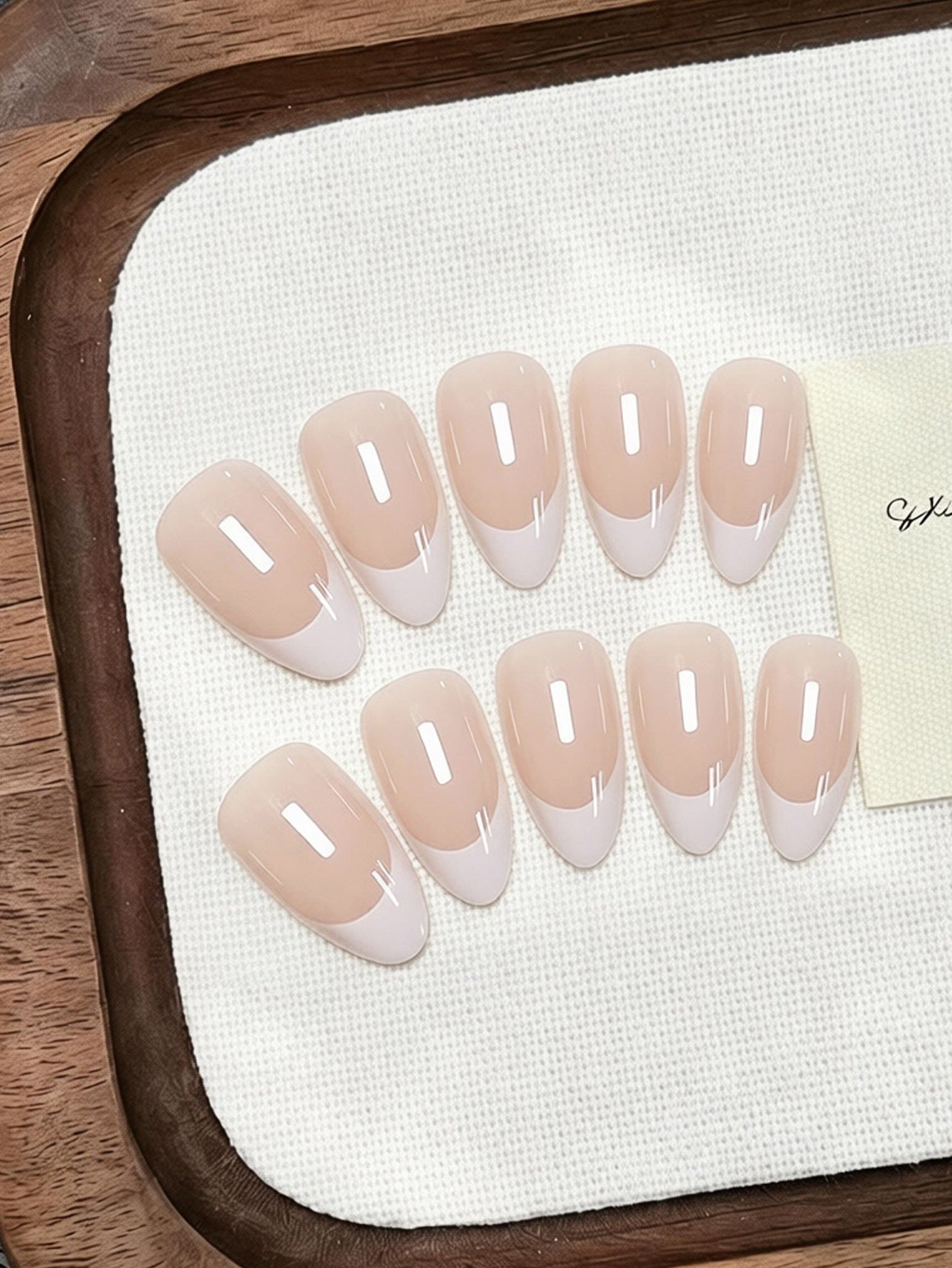 Acrylic Nail Set with Elegant French Tip Acalora
