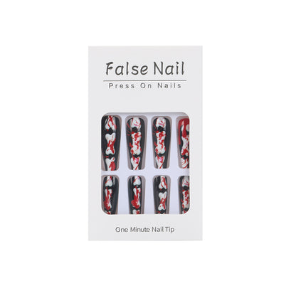 Creative art nails with exciting splatter pattern Acalora