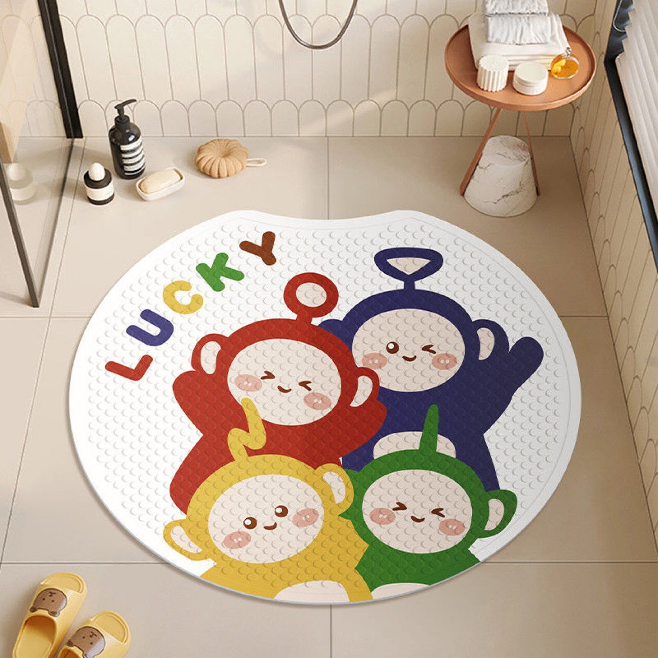 Plush Cartoon Bath Mat