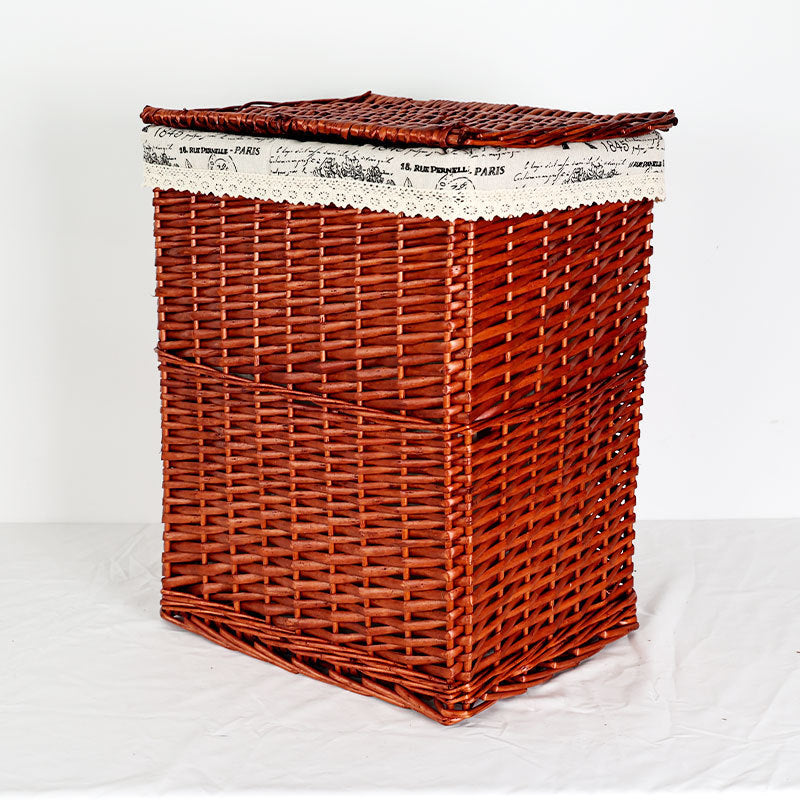 Women's laundry basket with elegant fabric cover and unique design Bowlift