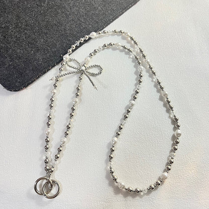 Elegant Mixed Material Necklace Acalora