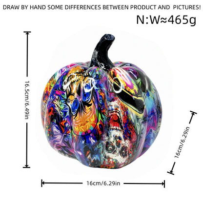 Artistic Halloween Pumpkin Figurine Acalora
