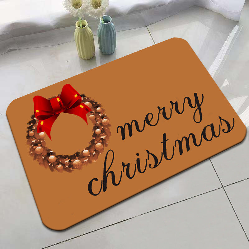 Festive Holiday-Themed Bath Mat