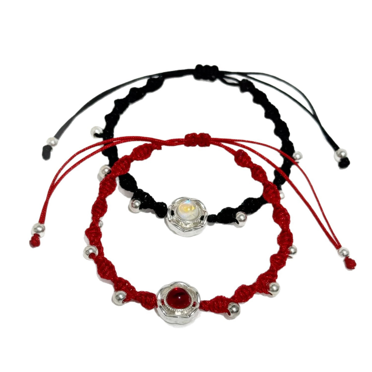 Adjustable Knot Bracelet with Gemstone Acalora