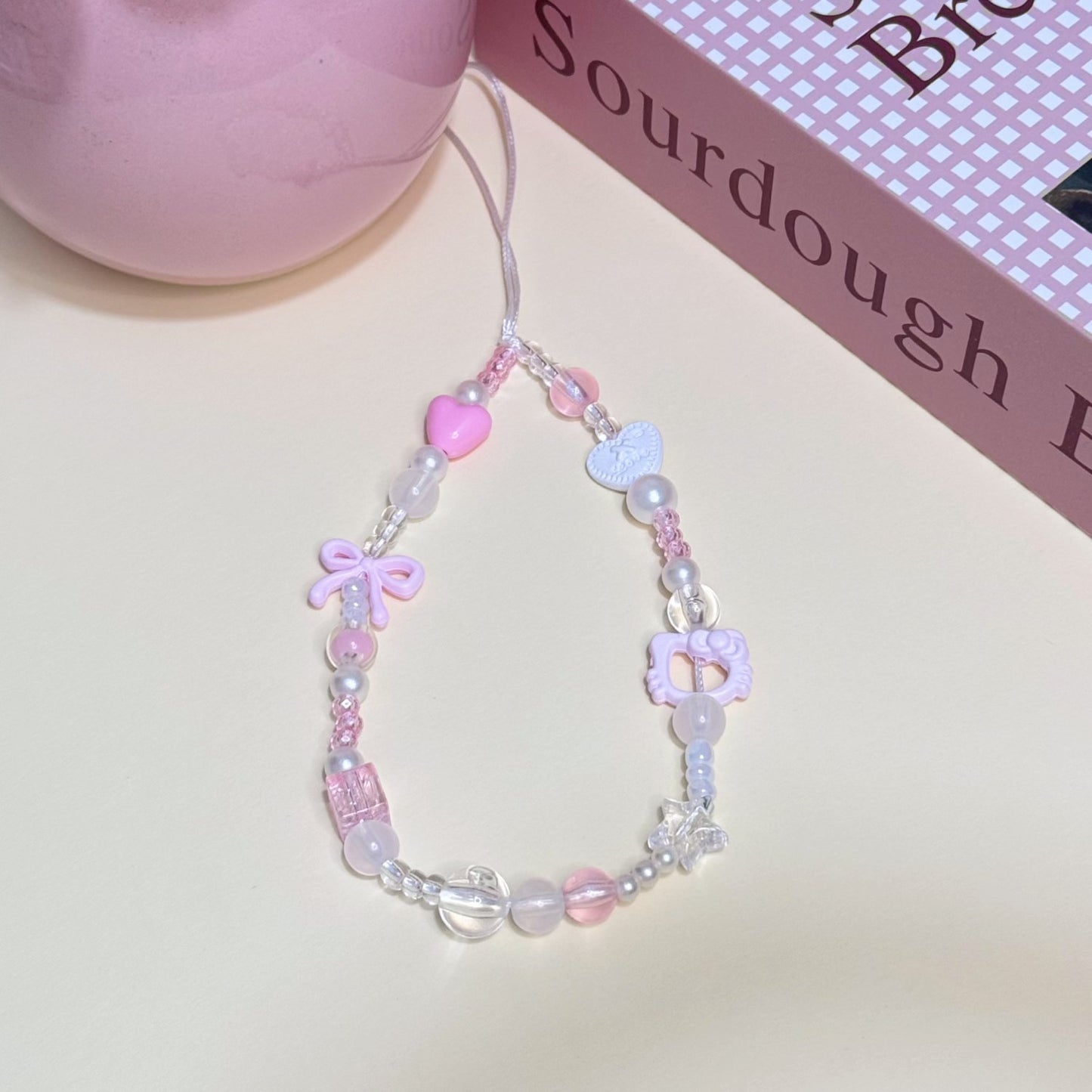 Charm Beaded Phone Necklace Acalora