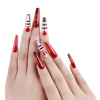 Trendy glamorous design artificial nails Acalora
