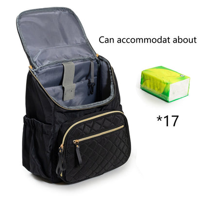 Quilted Multi-Pocket Backpack Acalora