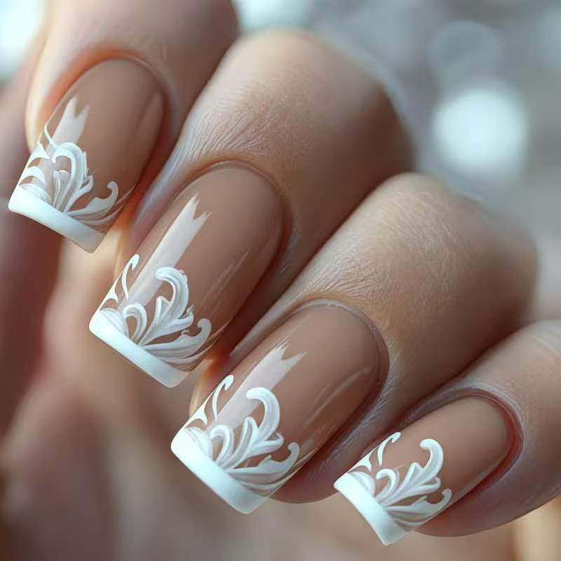 Elegant French Tip Nail Art Designs Acalora