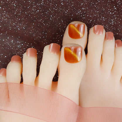 Decorative Press-On Toenail Art Set Acalora