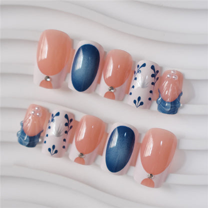 Artistic Decorative Press-On Nail Set Acalora