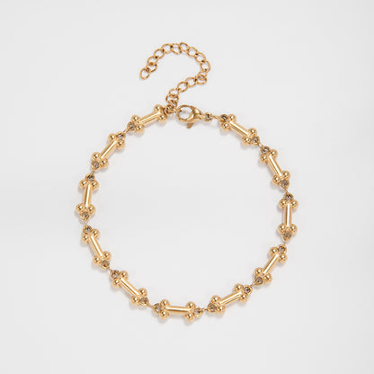 Intricate Textured Chain Bracelet Acalora