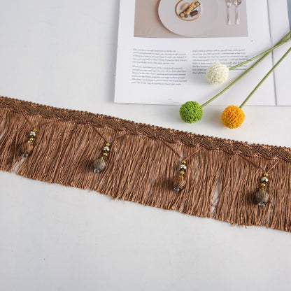 Luxury Fringe Braid with Bead Trim Acalora