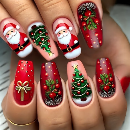 Christmas Art Nails Acalora