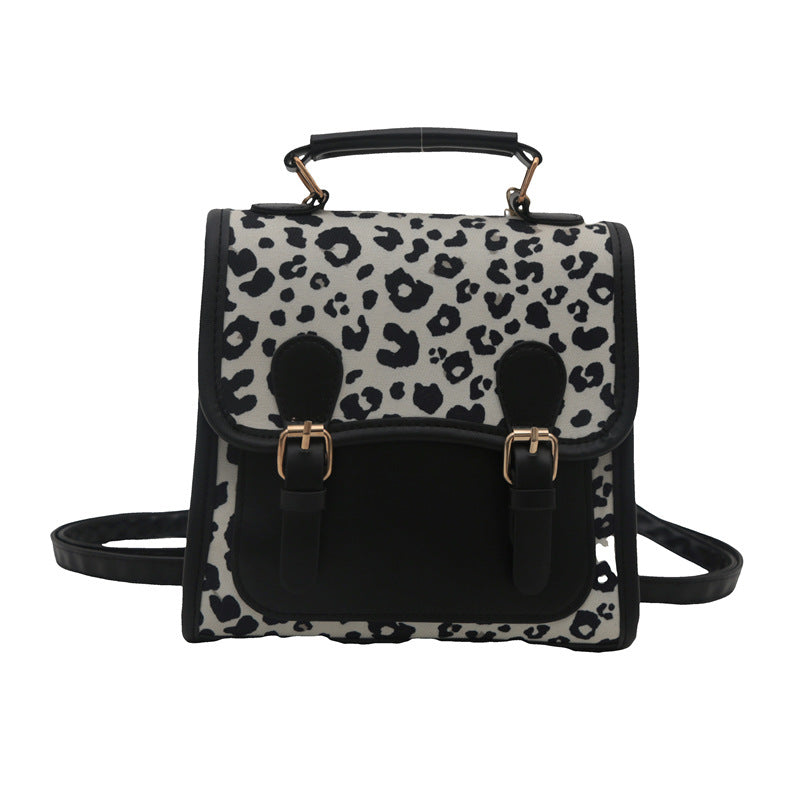 Chic Leopard Print Satchel Crossbody Bag Acalora