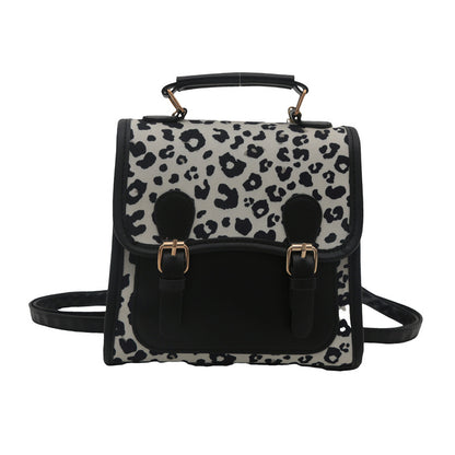 Chic Leopard Print Satchel Crossbody Bag Acalora