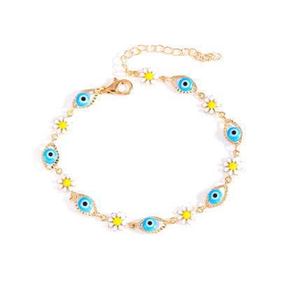 Eye Charm and Daisy Bracelet Acalora
