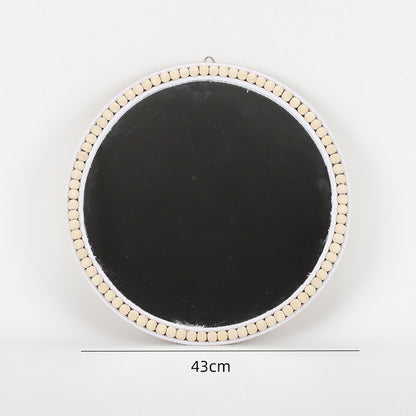 More Elegant Round Wall Mirror Made of Natural Rattan Acalora