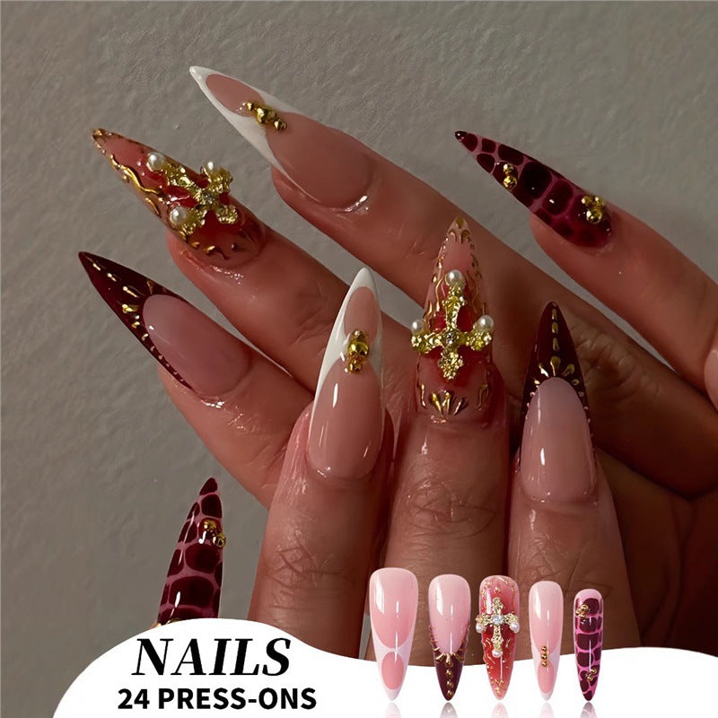 Elegant Stiletto Press-On Nail Set Acalora