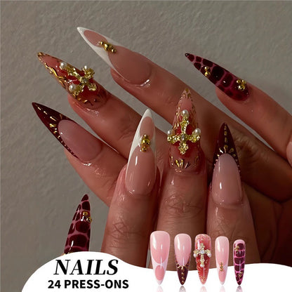 Elegant Stiletto Press-On Nail Set Acalora