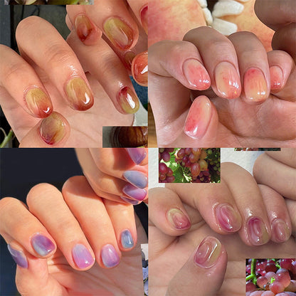 Artistic Marble-Effect Press-On Nail Set Acalora