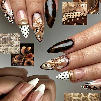 Artificial nails with exclusive flower design Acalora