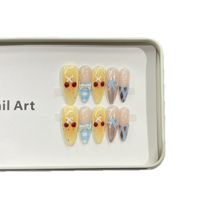 Charming Character-Inspired Press-On Nail Art Set Acalora