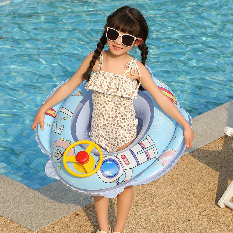 Women's Inflatable Swim Ring with Safety Control Karnz