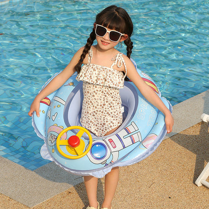 Women's Inflatable Swim Ring with Safety Control Karnz