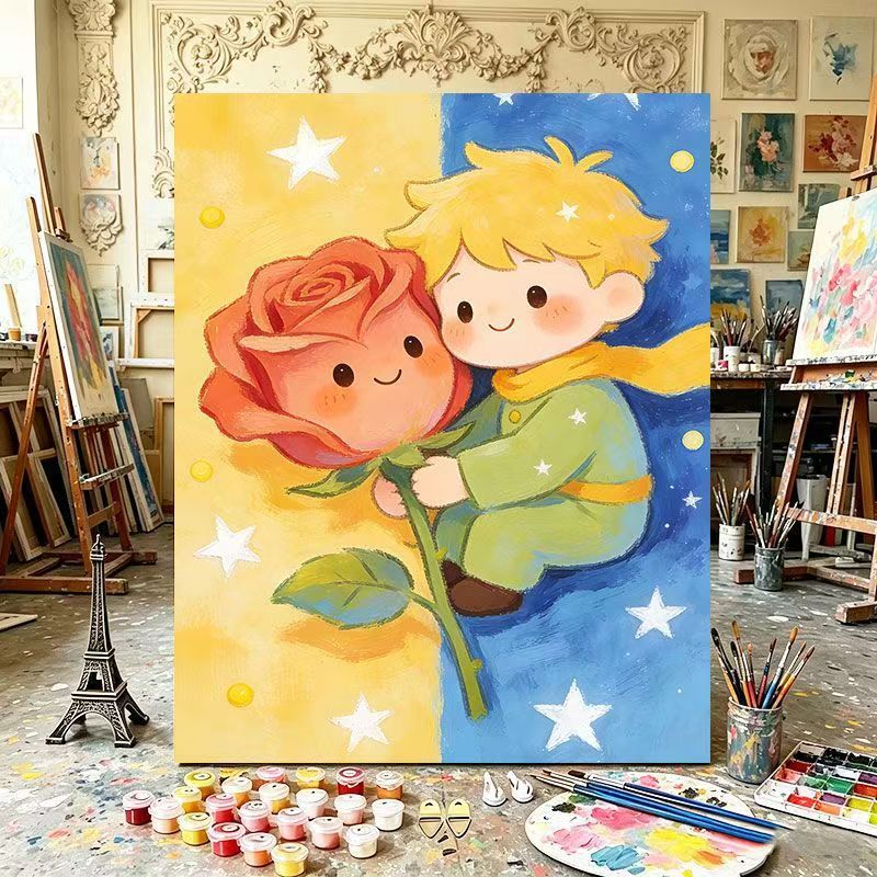 Playful Dual Element Canvas Art