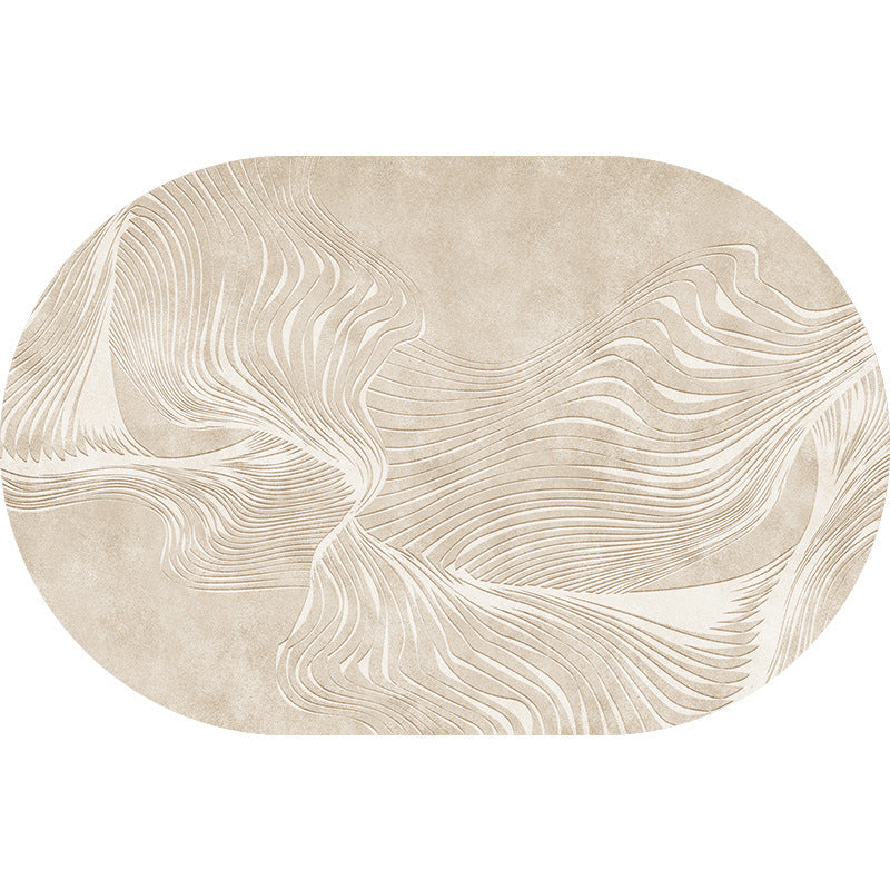 Elegant Oval Bathroom Mat