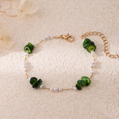 Chic Pearl and Gemstone Bracelet Acalora