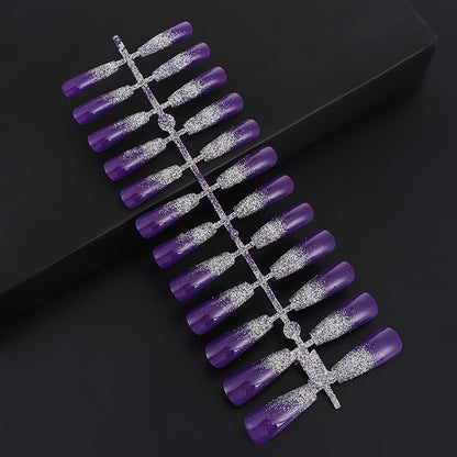 Nail art with glitter and ombre effect Acalora