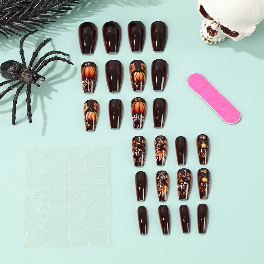 Artificial nails with autumn design Acalora