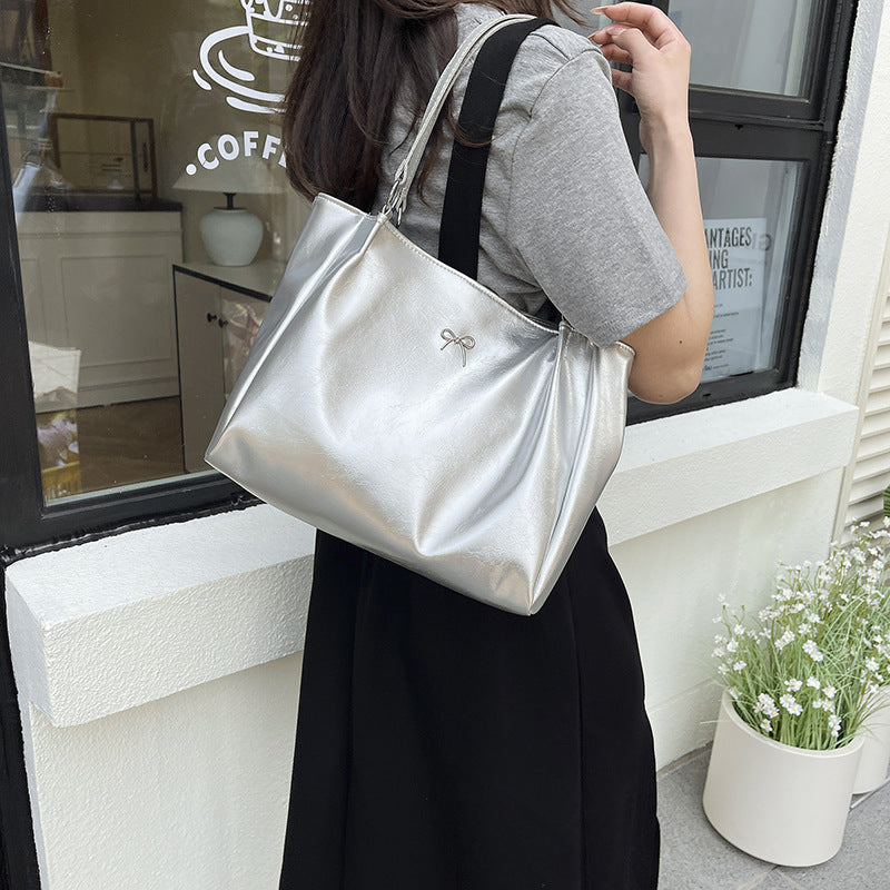 Elegant Glossy Hobo Handbag Acalora