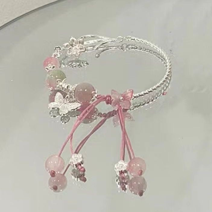Floral Charm Wrap Bracelet Acalora