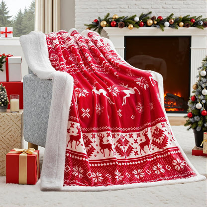 Skanto | Christmas Blanket Soft Flannel Christmas Plush Holiday Throw