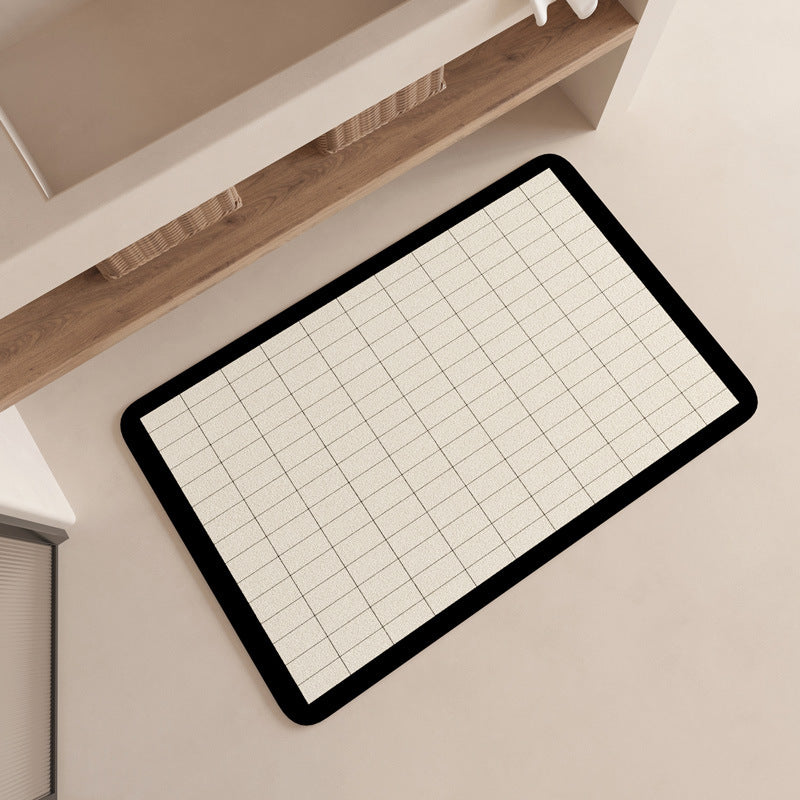 Modern Geometric Patterned Bath Mat