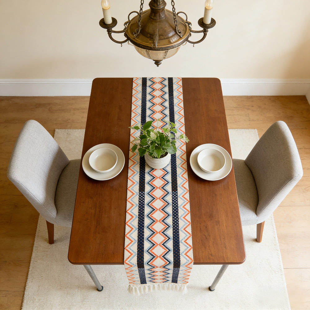 Elegant Knitted Table Runner