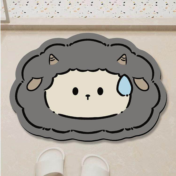Cute Cat-Themed Bath Mat