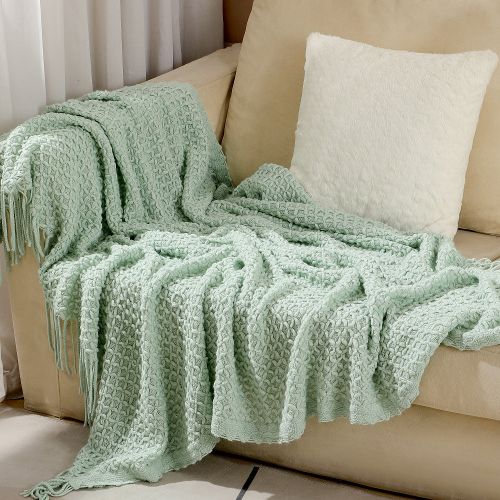 Unisex Decorative Woven Throw Blanket