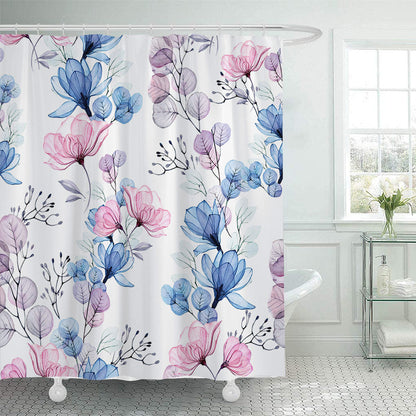 Floral Design Shower Curtain