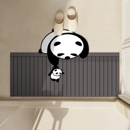 Cute Penguin-Themed Bath Mat