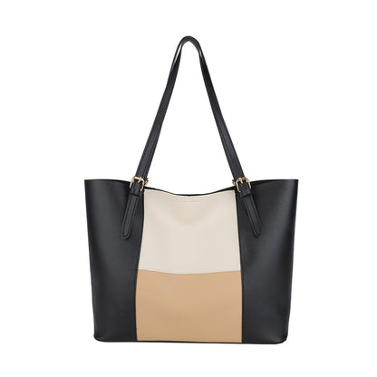 Versatile Color Block Tote Bag Acalora