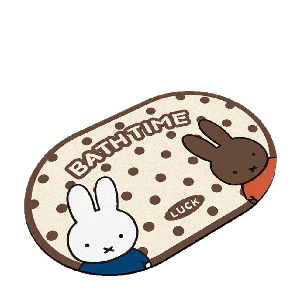 Cartoon Bunny Absorbent Bath Mat