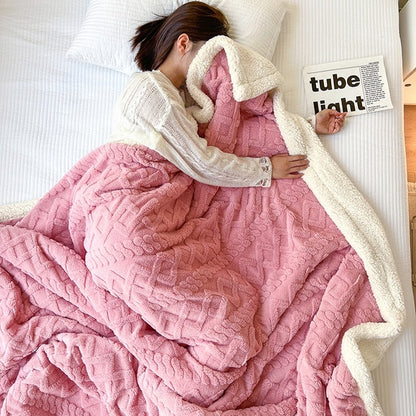 Luxurious Plush Sherpa Throw Blanket