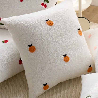 Decorative Strawberry Pattern Throw Pillow